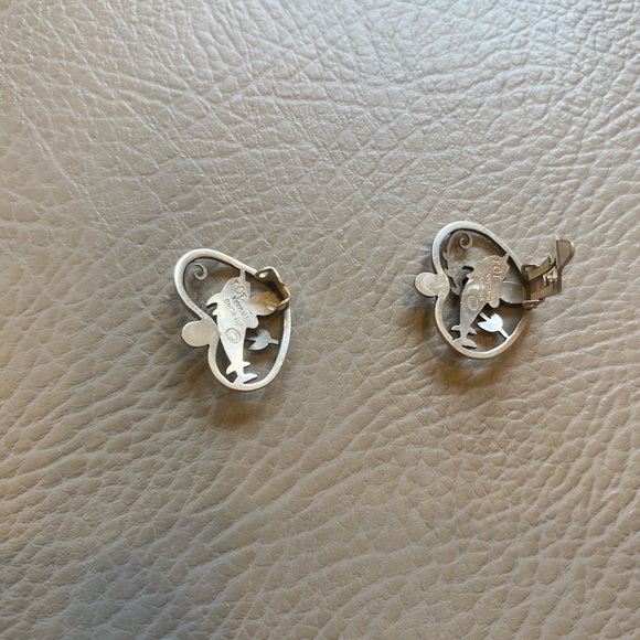 Arno Malinowski for Georg Jensen Sterling Dolphin Earrings - Picture 4 of 6